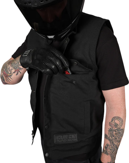 Thrashin Supply CO. Nightrider v2 Riding Vest - Black