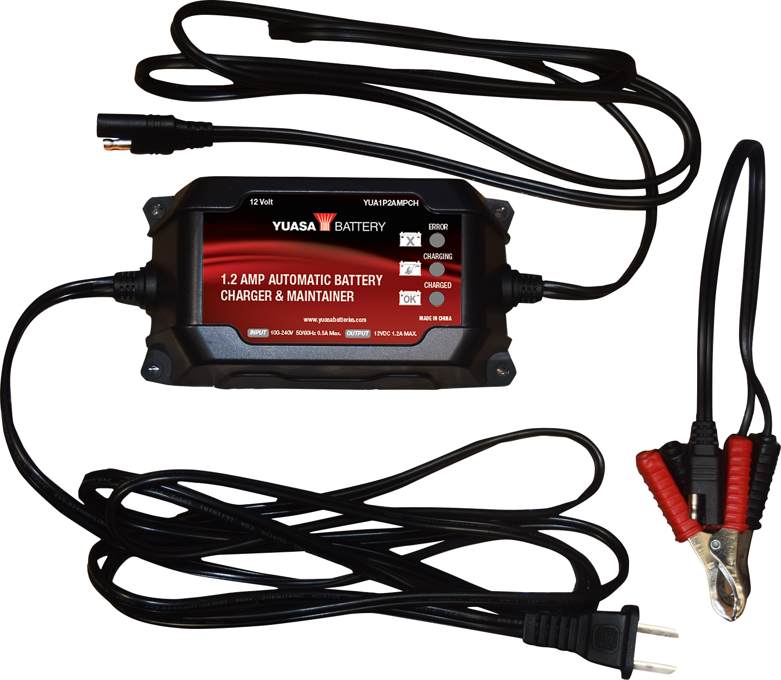 YUASA Battery Charger - 1.2 12V YUA1P2AMPCH