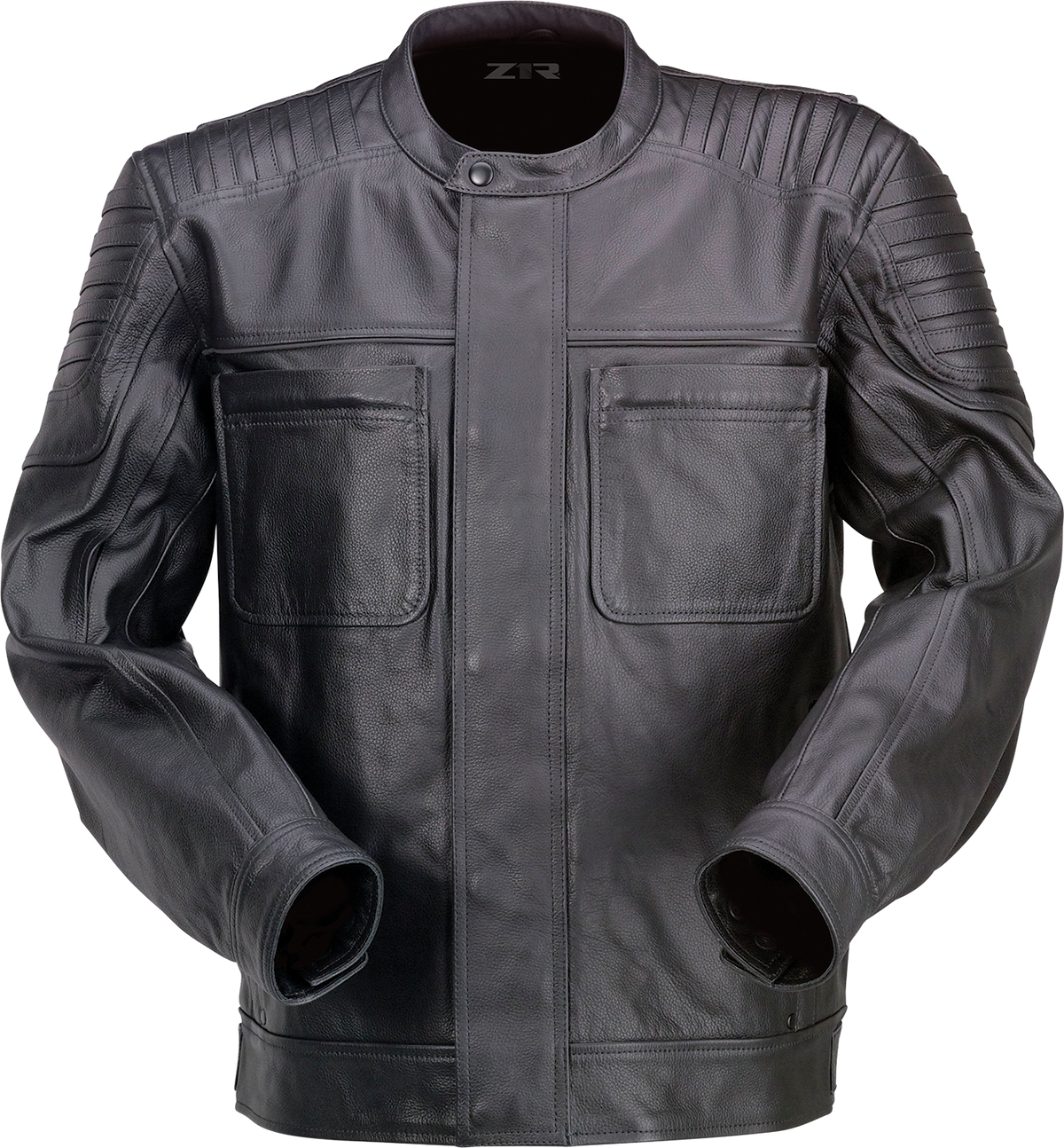 Z1R Widower Leather Jacket - Black