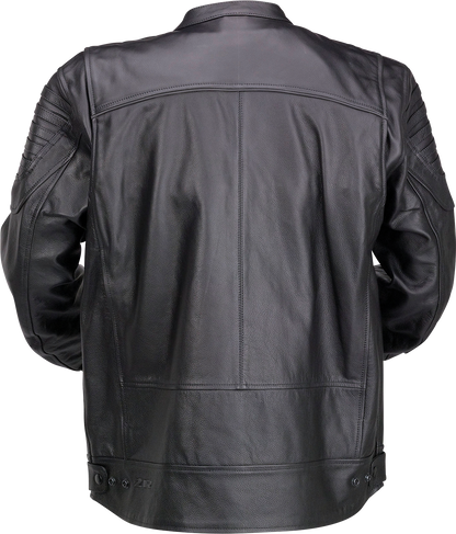 Z1R Widower Leather Jacket - Black