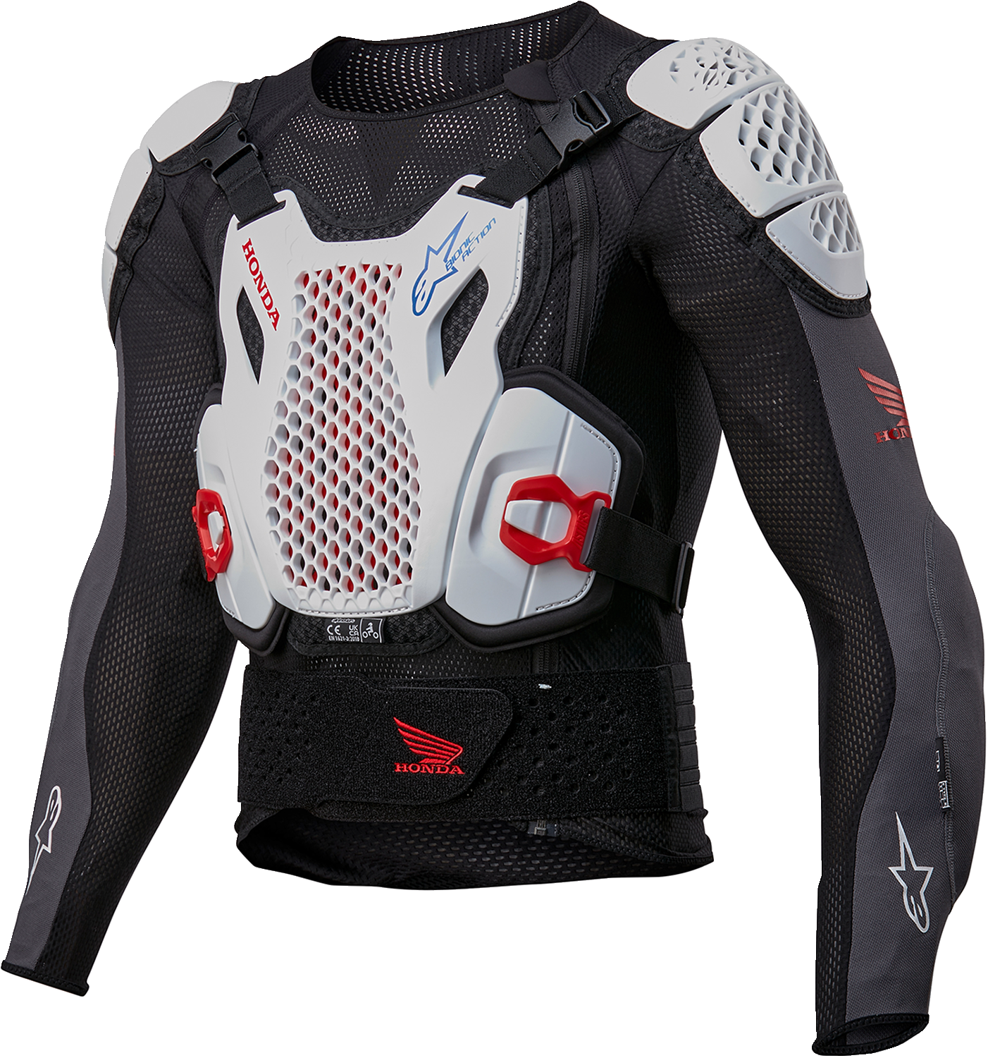 ALPINESTARS Honda Bionic Plus v2 Protection Jacket - Black/White/Blue/Bright Red - 2XL 6506023-1272-2X