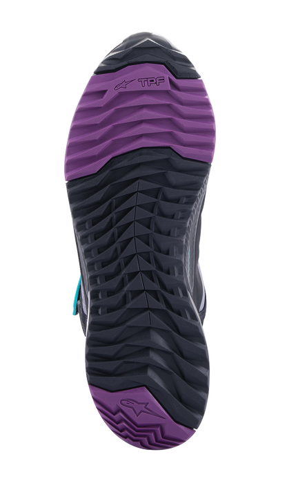 Alpinestars Stella CR-X Drystar® Shoes - Black/Gray/Teal/Purple