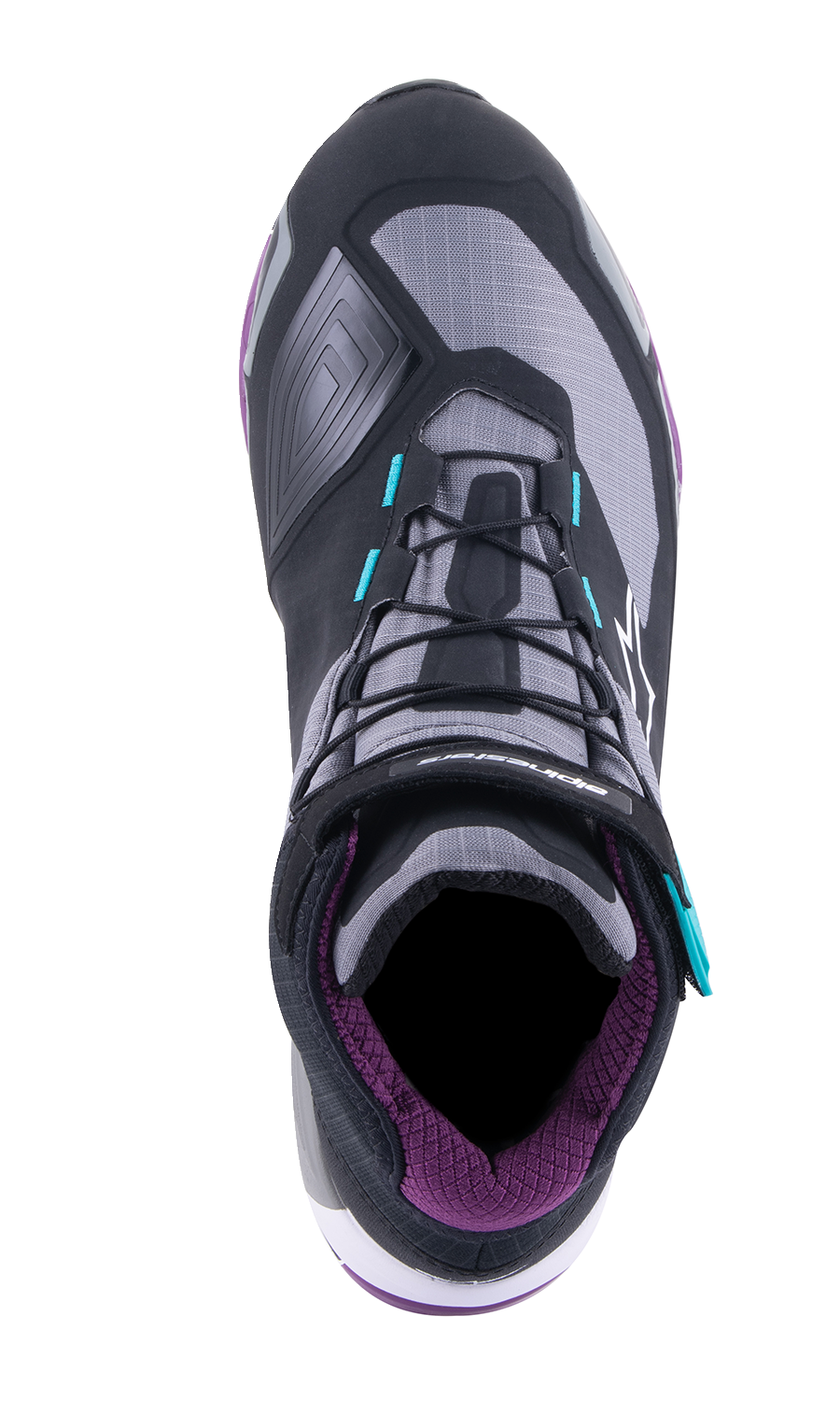 Alpinestars Stella CR-X Drystar® Shoes - Black/Gray/Teal/Purple
