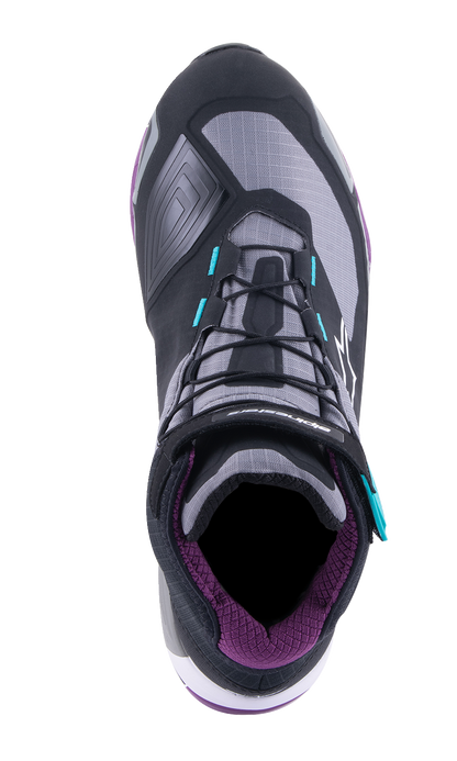 Alpinestars Stella CR-X Drystar® Shoes - Black/Gray/Teal/Purple
