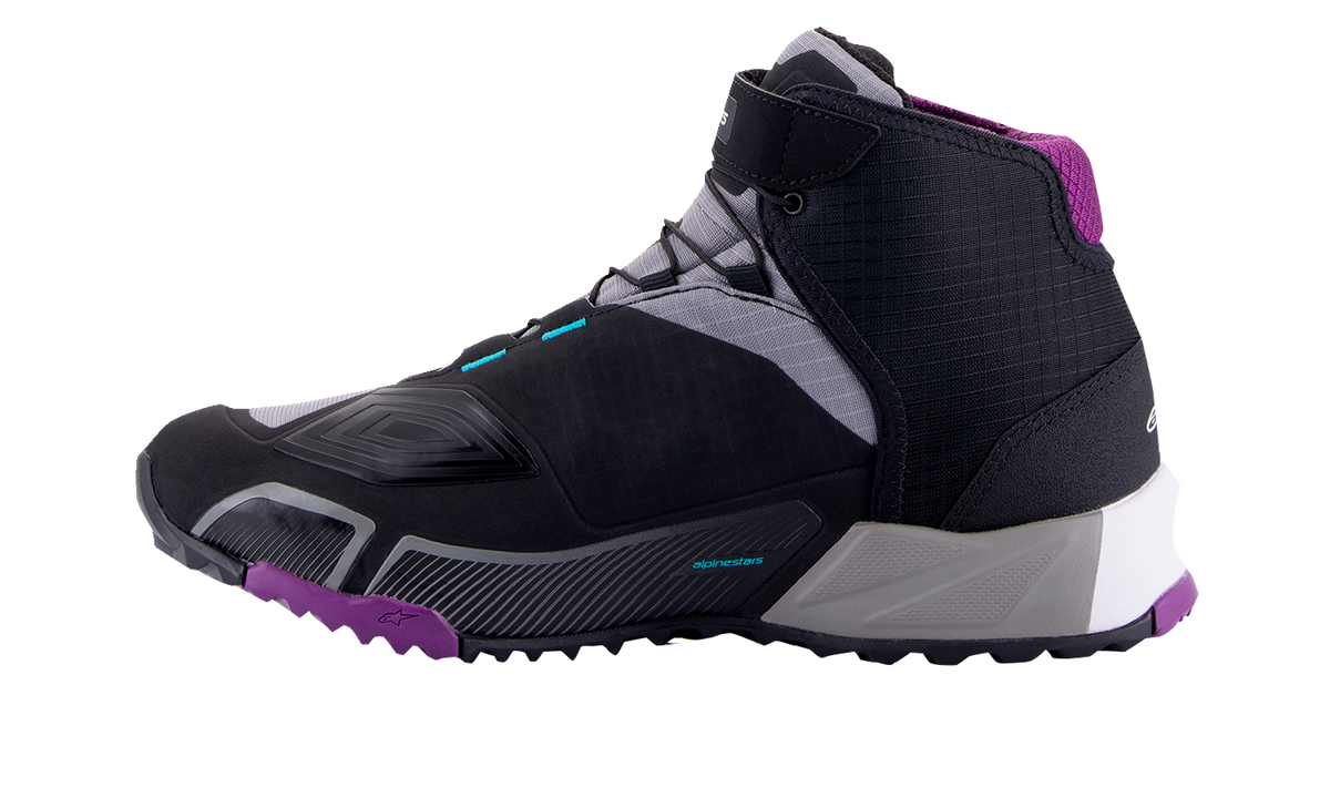 Alpinestars Stella CR-X Drystar® Shoes - Black/Gray/Teal/Purple
