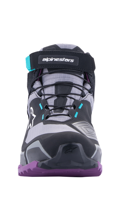 Alpinestars Stella CR-X Drystar® Shoes - Black/Gray/Teal/Purple