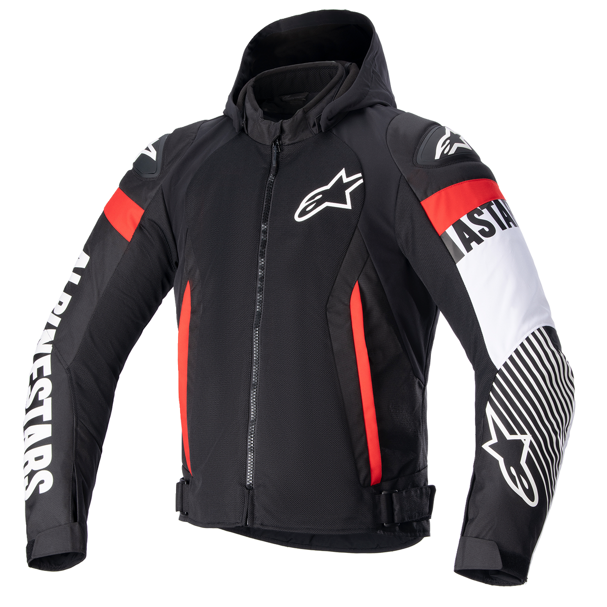 Alpinestars Zaca Air Jacket - Black/White/Red Fluo