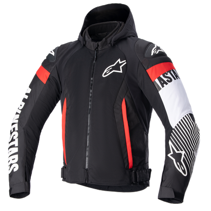 Alpinestars Zaca Air Jacket - Black/White/Red Fluo