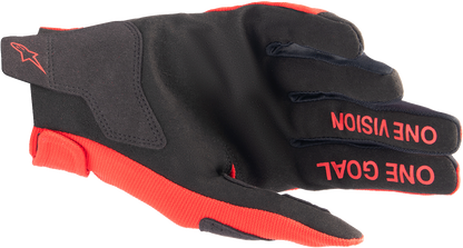 Alpinestars Youth Radar Gloves - Mars Red/Silver