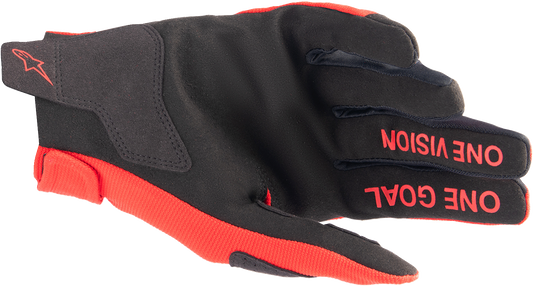 Alpinestars Youth Radar Gloves - Mars Red/Silver