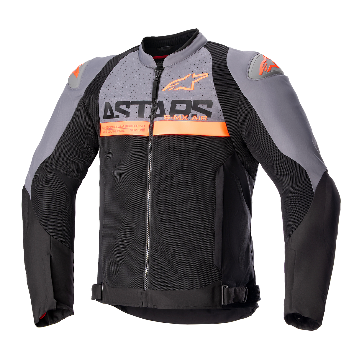 Alpinestars SMX Air Jacket - Dark Gray/Black/Orange Fluo