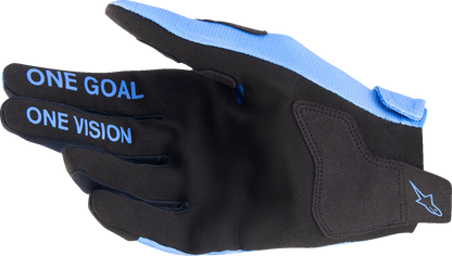 Alpinestars Youth Radar Gloves - Light Blue/Black