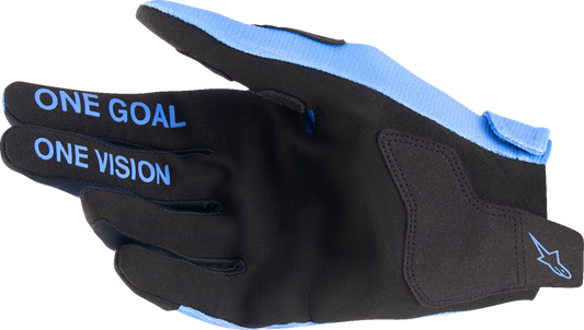 Alpinestars Youth Radar Gloves - Light Blue/Black