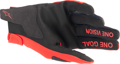 Alpinestars Youth Radar Gloves - Mars Red/Silver