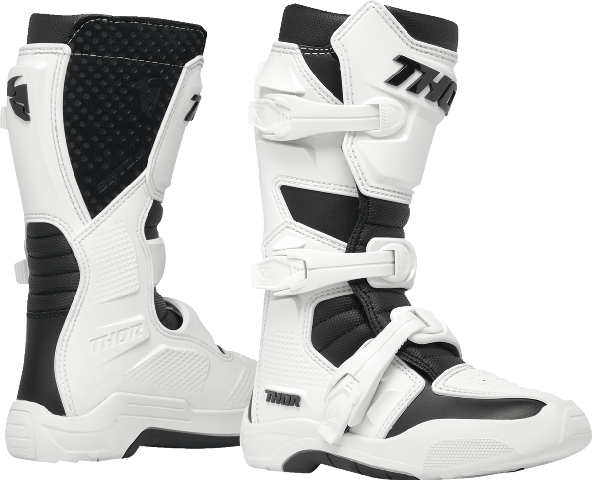 Thor Youth Blitz XR Boots - White/Black