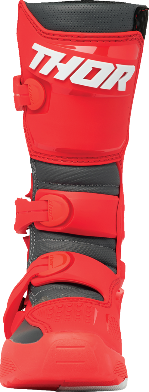 Thor Youth Blitz XR Boots - Red/Charcoal