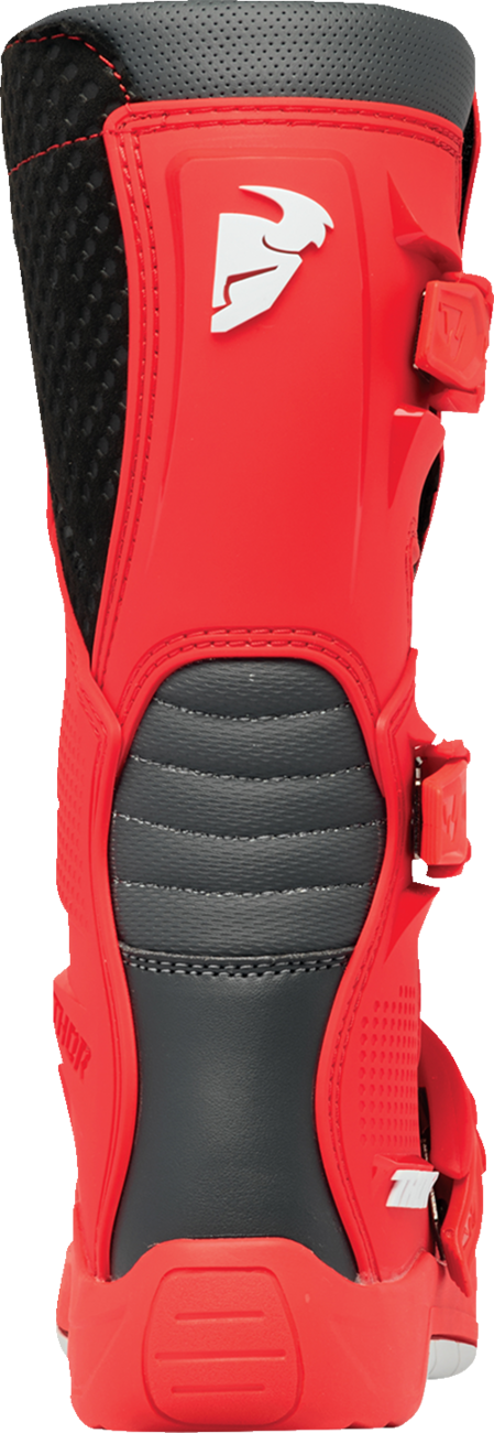 Thor Youth Blitz XR Boots - Red/Charcoal