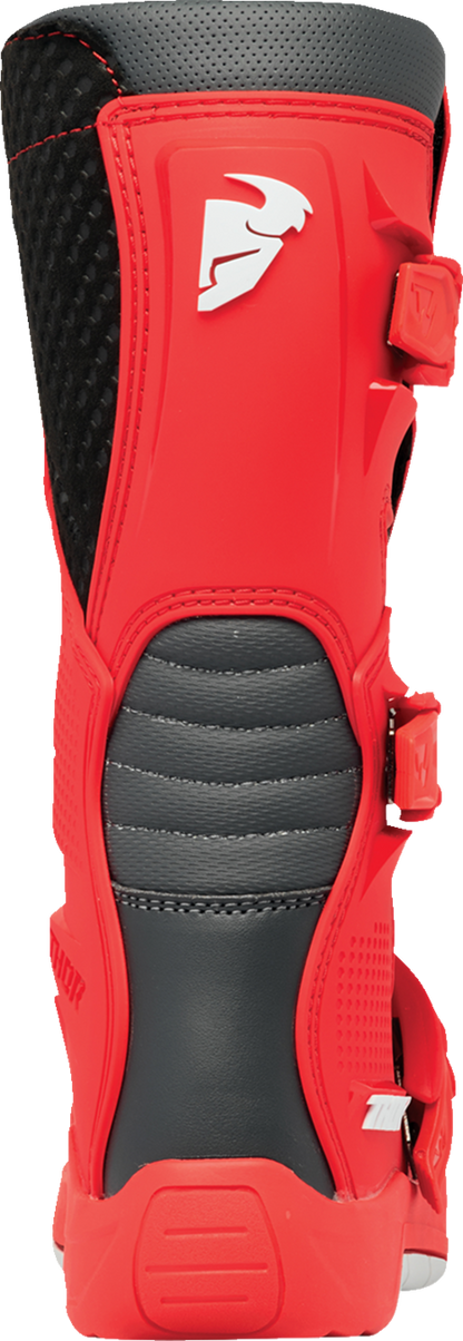 Thor Youth Blitz XR Boots - Red/Charcoal
