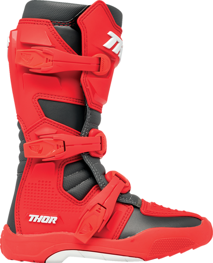 Thor Youth Blitz XR Boots - Red/Charcoal