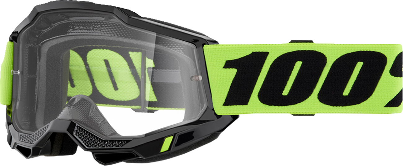 100% Accuri 2 Goggle - Neon Yellow - Clear Lens 50013-00040