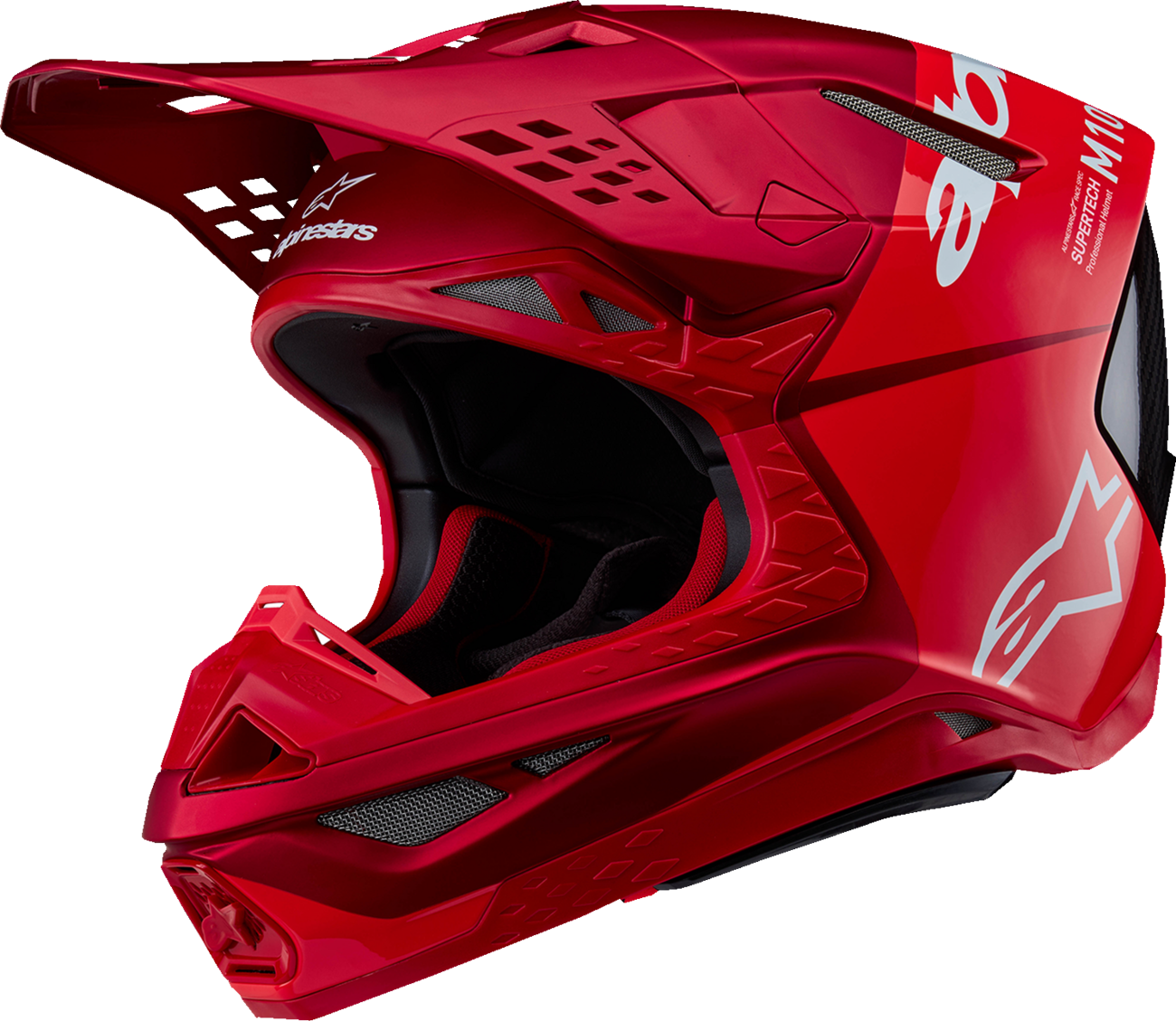 ALPINESTARS Supertech M10 Helmet - Flood - MIPS? - Red Fluo/Red - Large 8301023-3003-L