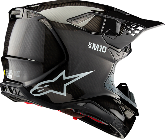 Alpinestars Supertech M10 Helmet - Solid - MIPS - Gloss Black Carbon