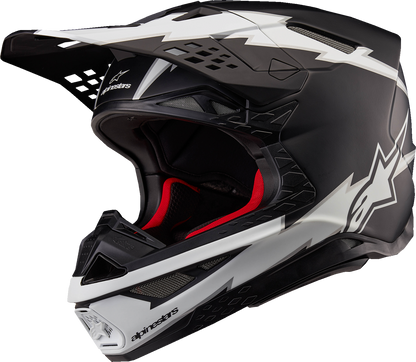 Alpinestars Supertech M10 Helmet - Ampress - MIPS - Matte Black/White