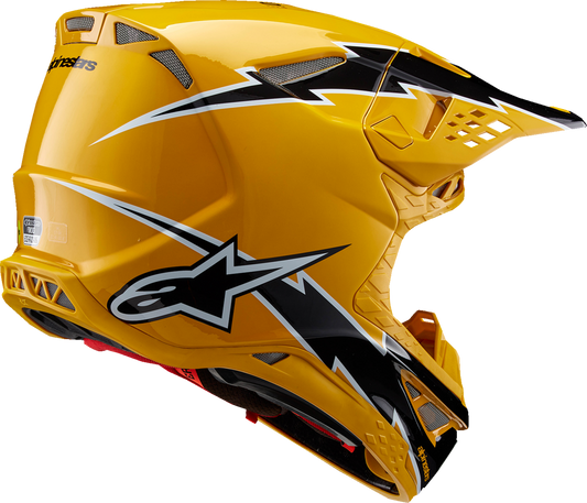 Alpinestars Supertech M10 Helmet - Ampress - MIPS - Gloss Black/Yellow