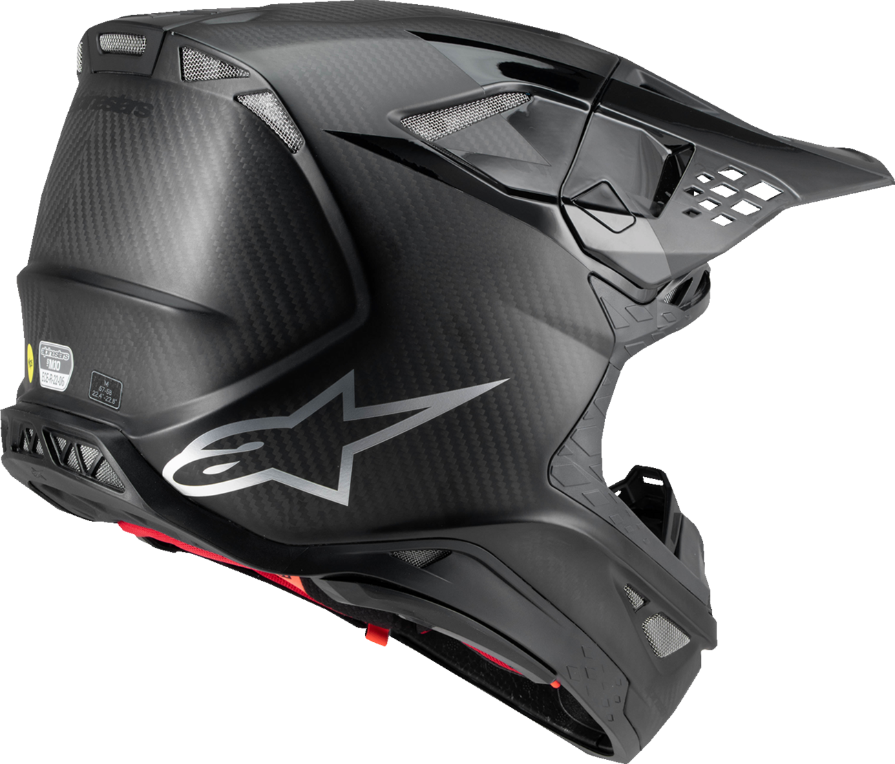 ALPINESTARS Supertech M10 Helmet - Fame - MIPS? - Black Carbon - Small 8300423-1902-S