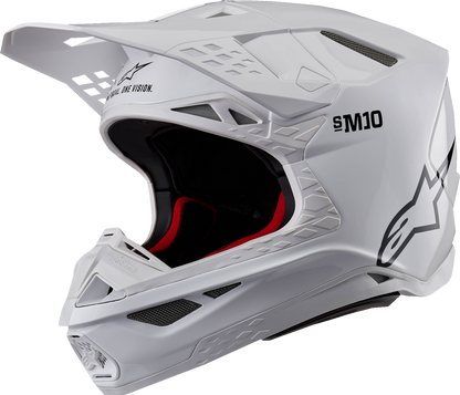Alpinestars Supertech M10 Helmet - Solid - MIPS - Gloss White