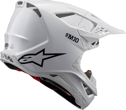 Alpinestars Supertech M10 Helmet - Solid - MIPS - Gloss White