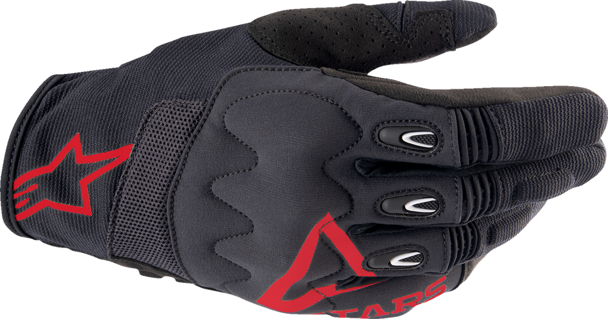Alpinestars Techdura Gloves - Fire Red/Black