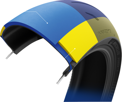 MICHELIN Tire - Power GP2 - Front - 120/70ZR17 - (58W) 27281