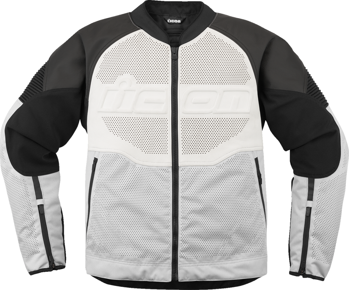 Icon Overlord3™ Leather Jacket - White