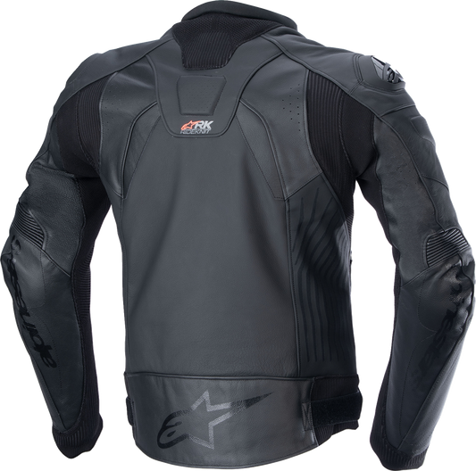 Alpinestars GP Plus R v4 Rideknit Leather Jacket - Black/Black