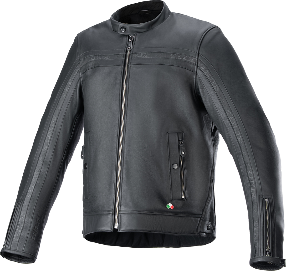 Alpinestars Dyno Leather Jacket - Black/Black