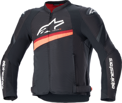Alpinestars T-GP Plus R v4 Airflow Jacket - Black/Red Fluo