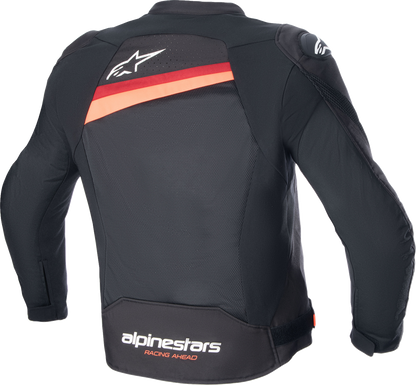 Alpinestars T-GP Plus R v4 Airflow Jacket - Black/Red Fluo