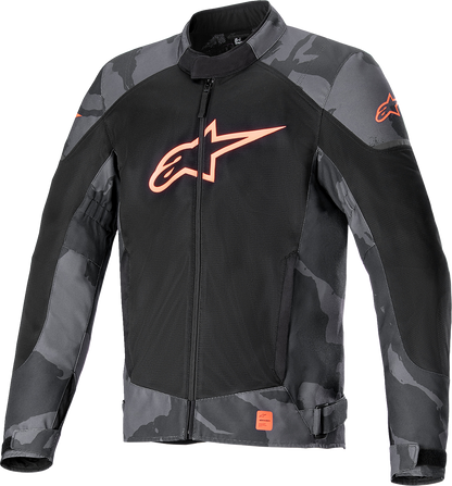Alpinestars T-SP X Superair Jacket - Gray Camo/Red Fluo