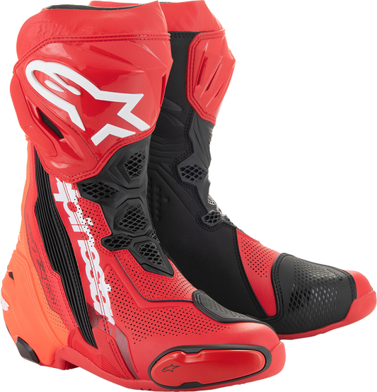 ALPINESTARS Supertech R Vented Boots - Red - US 12.5 / EU 48 2220121-3029-48
