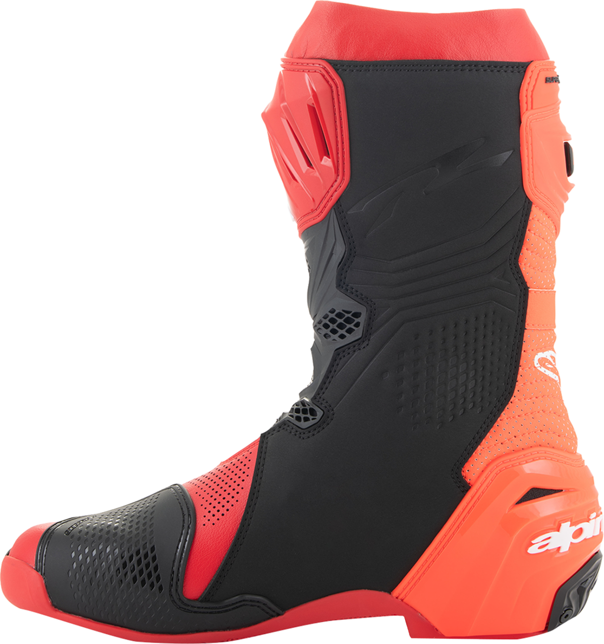 ALPINESTARS Supertech R Vented Boots - Red - US 10.5 / EU 45 2220121-3029-45