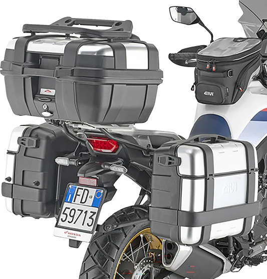 GIVI Pannier Holder - Side Case Hardware - Black/Silver PLO1201MK