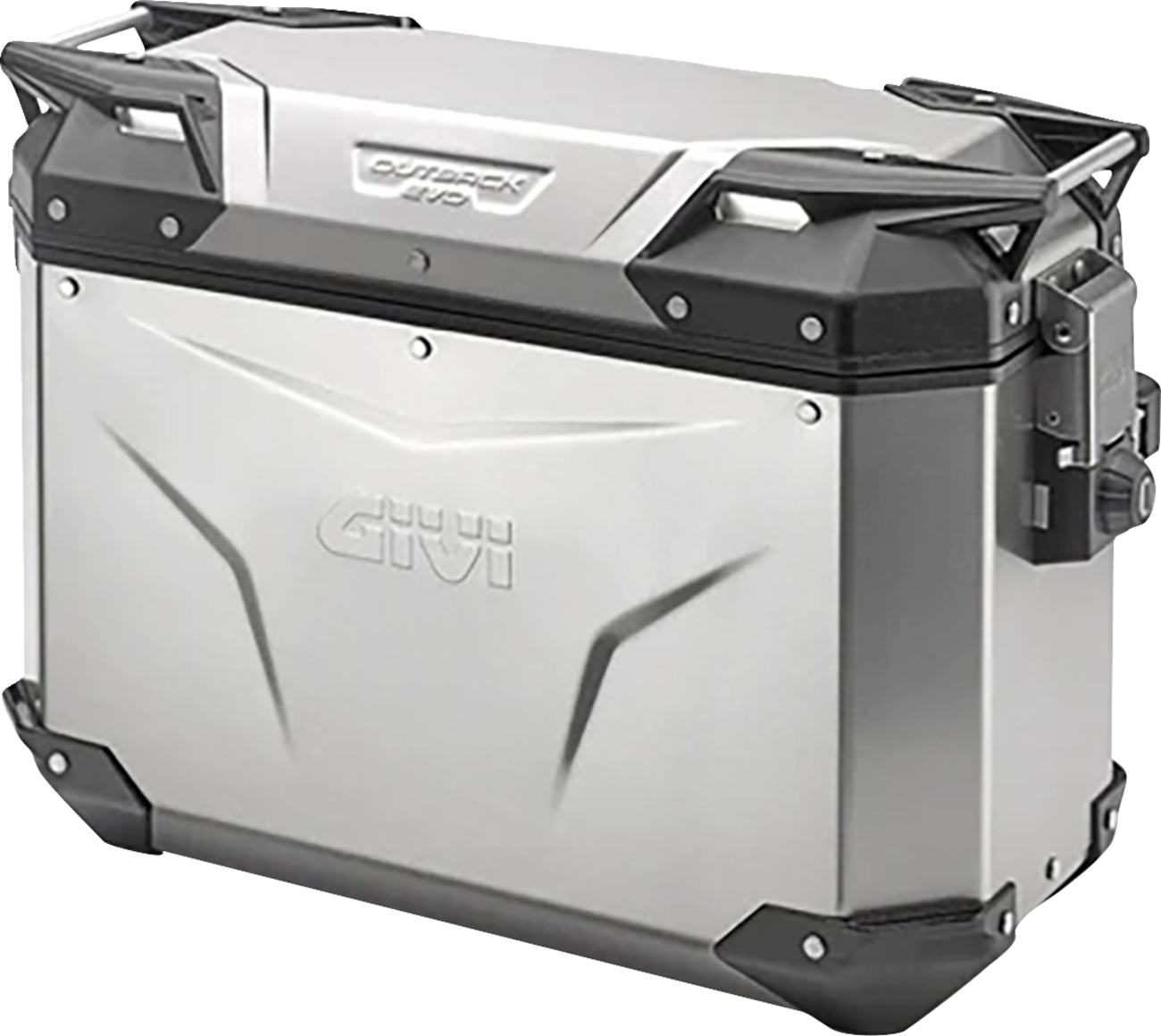 GIVI Outback Evo Side Case - Left - 37 Liter - Silver OBKE37ALA