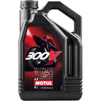 MOTUL 300V Factory Line Road Racing Synthetic 4T Engine Oil - 4L