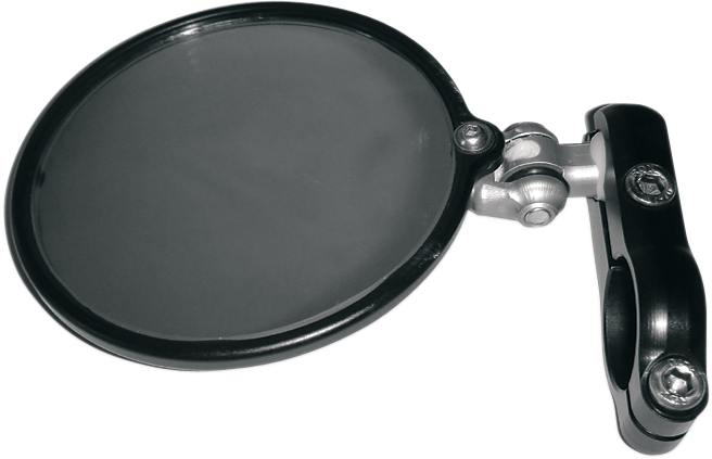 CRG Mirror - Hindsight LS - Side View - Round - Black - Left - Each HSLS-200-L