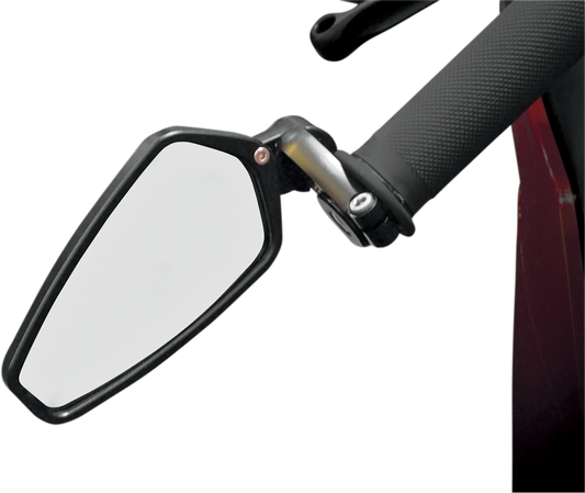 CRG Mirror - Arrow - Side View - Pentagon - Black AO-100