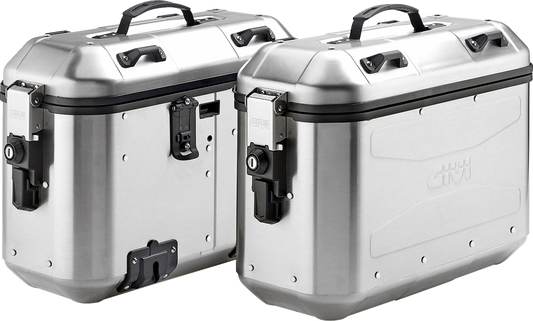 GIVI Dolomiti Monokey Side Cases - 36L - Silver DLMK36APACK2