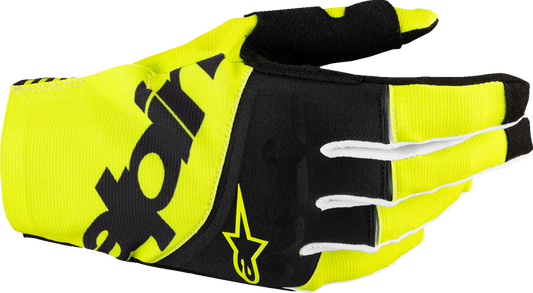ALPINESTARS Techstar MX Gloves - Black/Fluo Yellow - Large 3560125-155-L