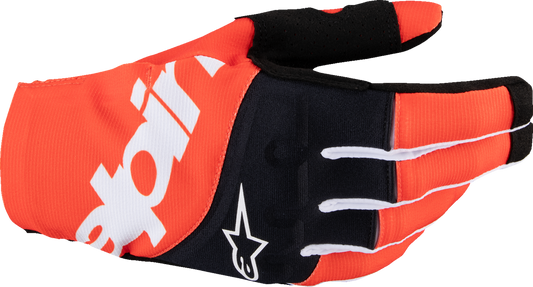 ALPINESTARS Techstar MX Gloves - Black/Hot Orange - Small 3560125-1041-S