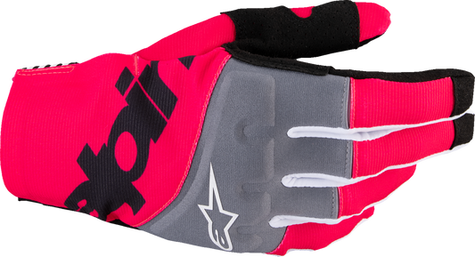 ALPINESTARS Techstar MX Gloves - Black/Fluo Pink - 2XL 3560125-1390-2XL